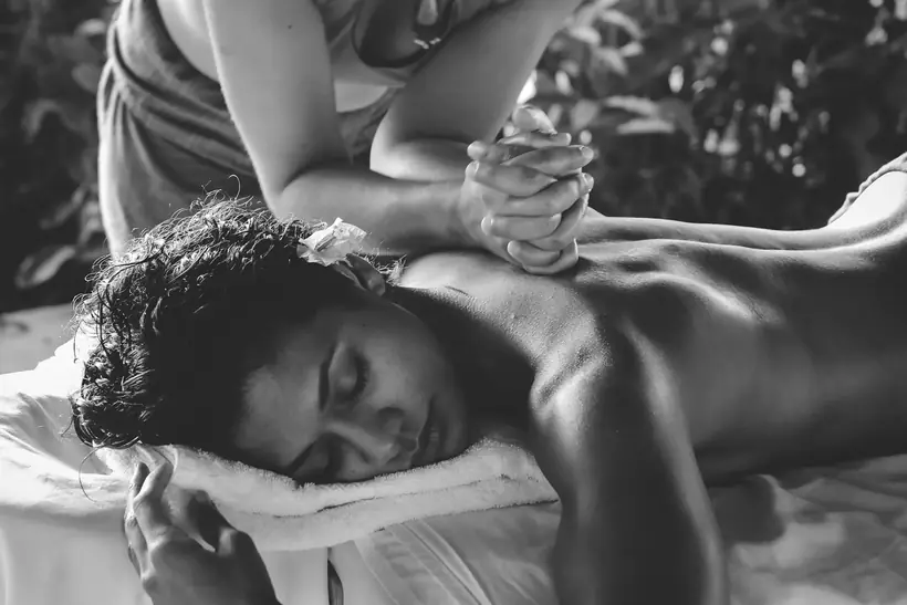 Quiet wellness setting prepared for a massage